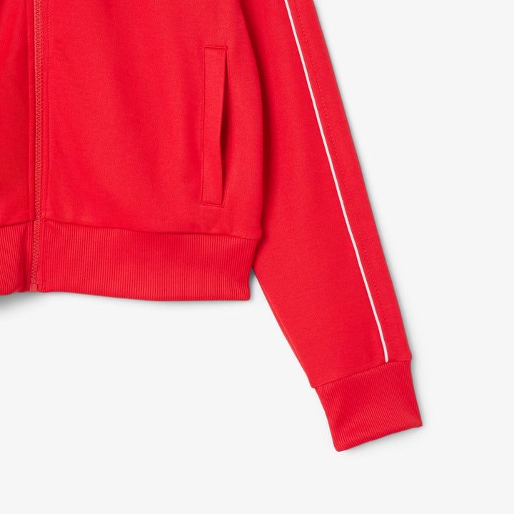 Lacoste Women's Paris Zip-Up Piqué Sweatshirt