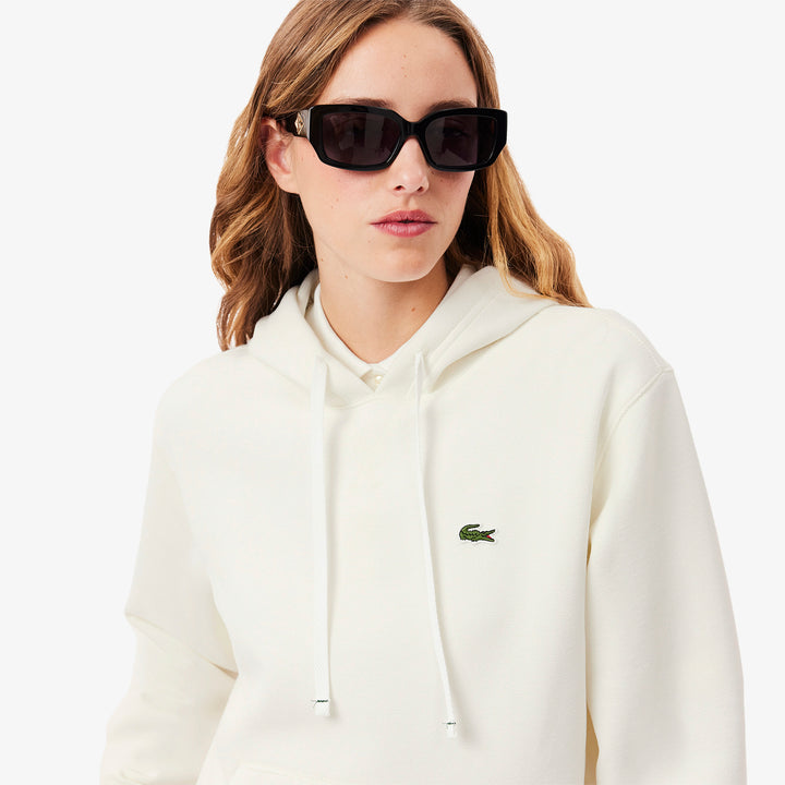 Lacoste Women's Relaxed Fit Piqué Hoodie