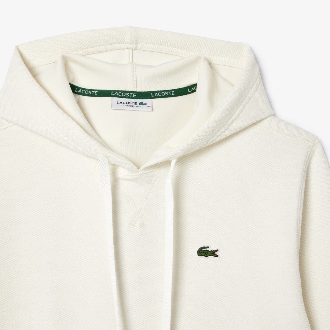 Lacoste Women's Relaxed Fit Piqué Hoodie