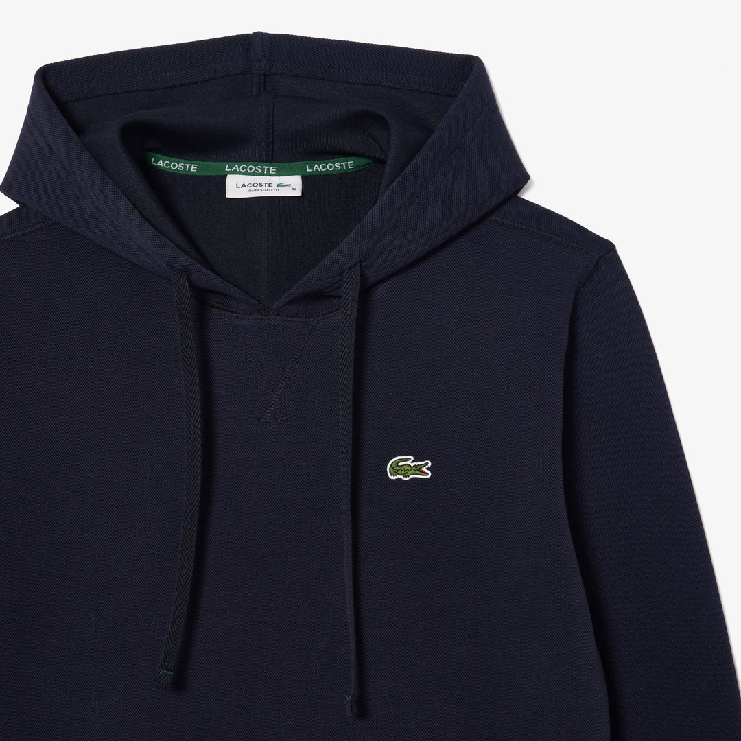 Lacoste Women's Relaxed Fit Piqué Hoodie