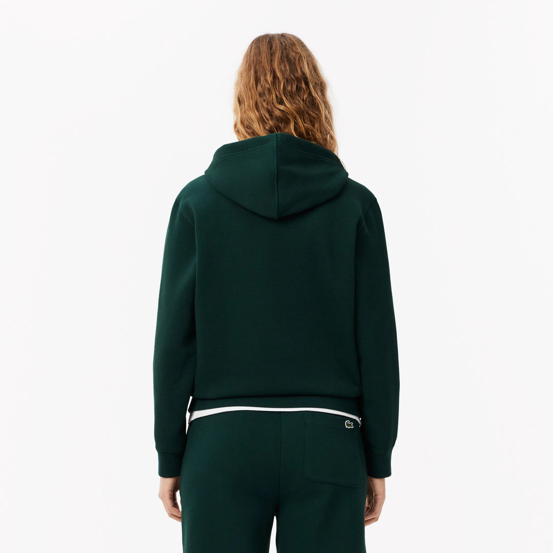 Lacoste Women's Relaxed Fit Piqué Hoodie