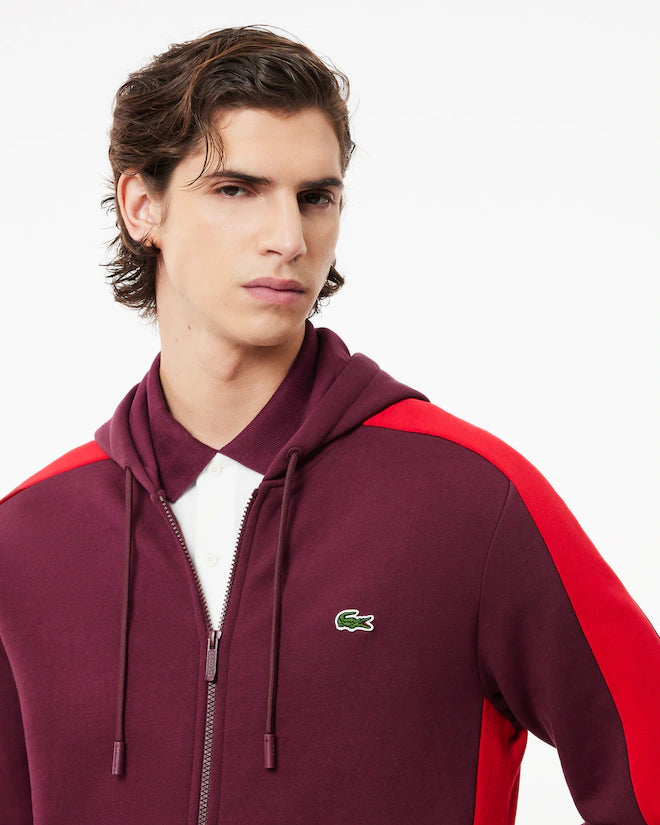 Lacoste Men's Zip-Up Colorblock Hoodie
