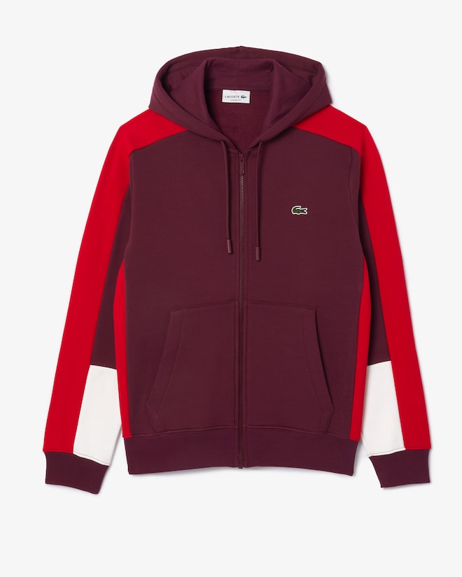 Lacoste Men's Zip-Up Colorblock Hoodie