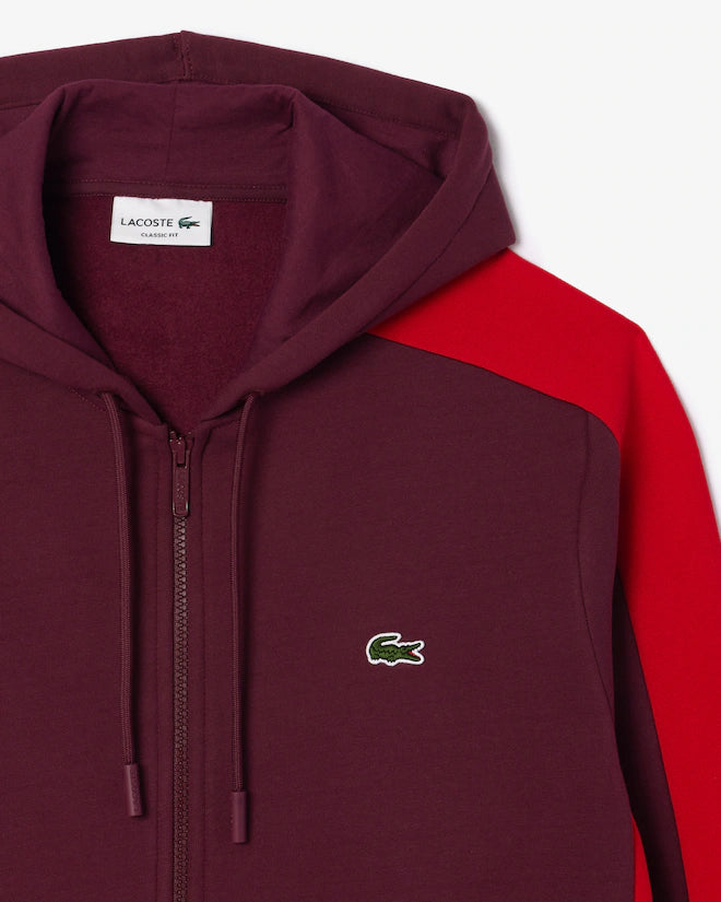 Lacoste Men's Zip-Up Colorblock Hoodie