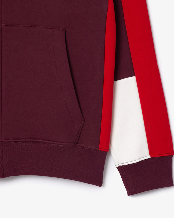 Lacoste Men's Zip-Up Colorblock Hoodie