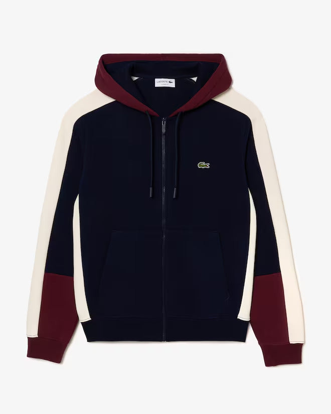 Lacoste Men's Zip-Up Colorblock Hoodie