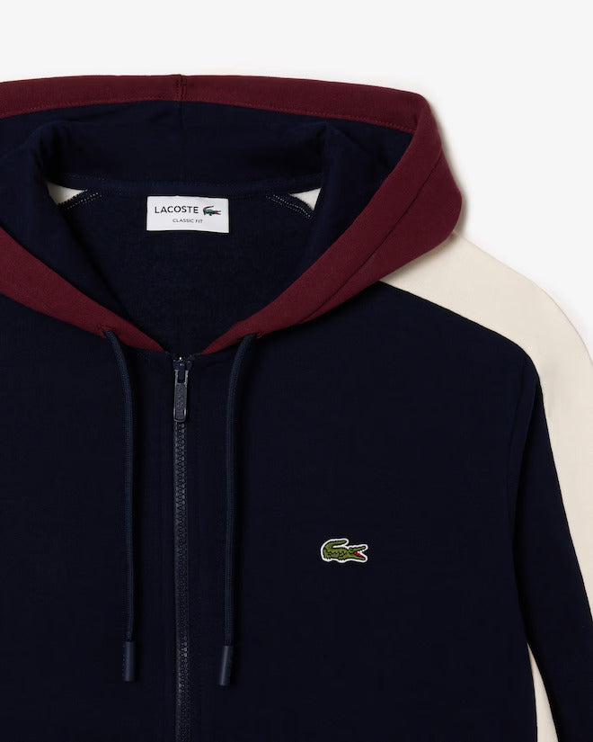 Lacoste Men's Zip-Up Colorblock Hoodie