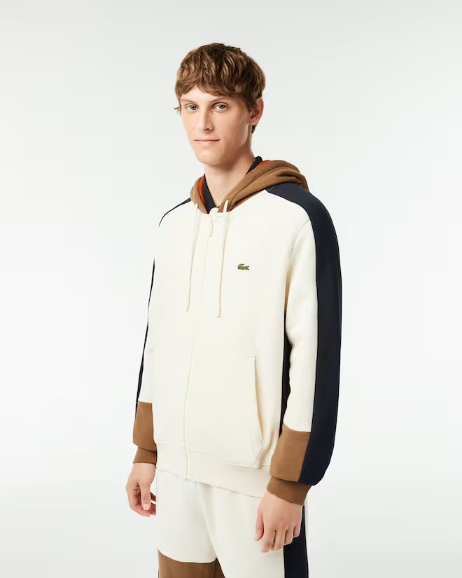 Lacoste Men's Zip-Up Colorblock Hoodie