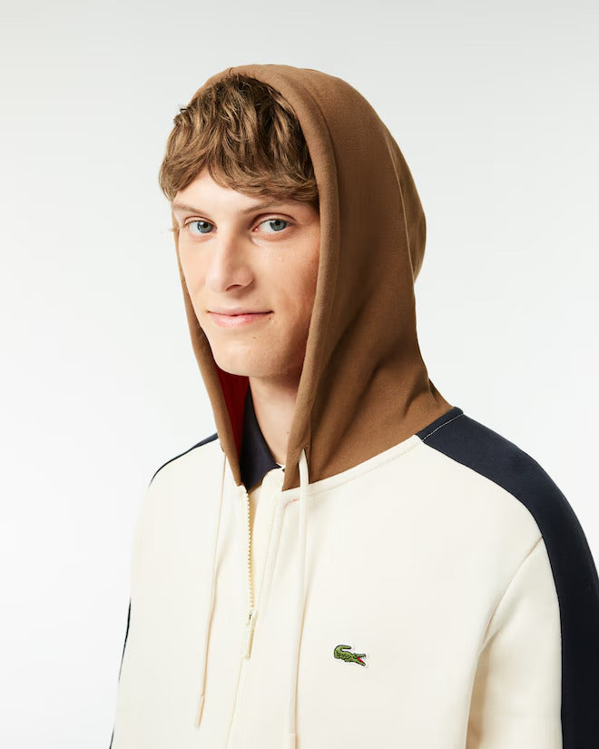 Lacoste Men's Zip-Up Colorblock Hoodie