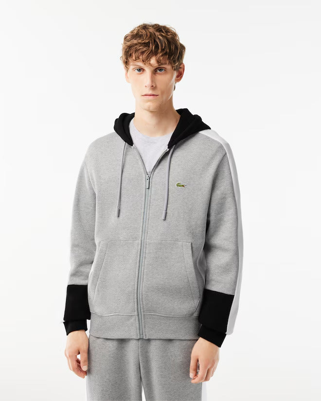 Lacoste Men's Zip-Up Colorblock Hoodie