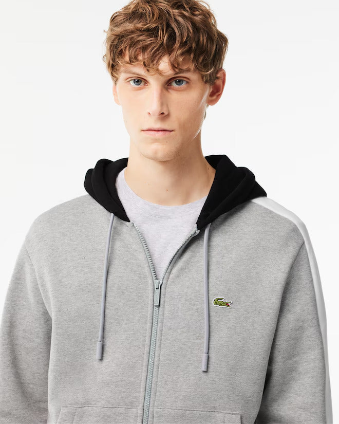 Lacoste Men's Zip-Up Colorblock Hoodie