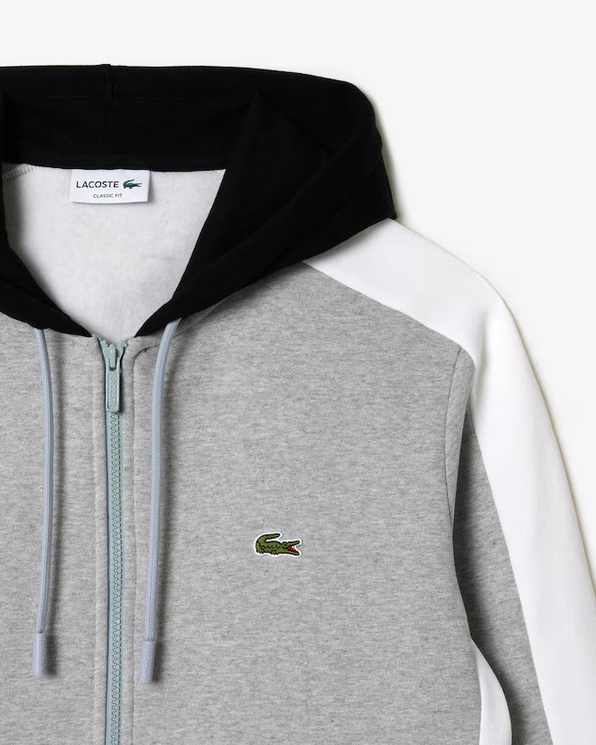 Lacoste Men's Zip-Up Colorblock Hoodie