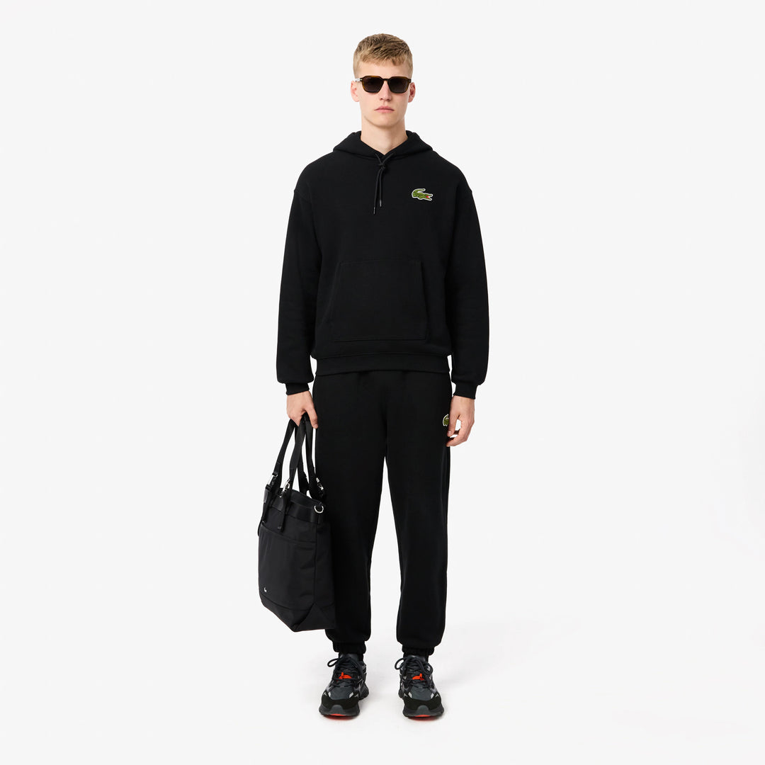 Lacoste Unisex Loose Fit Badge Accent Hoodie