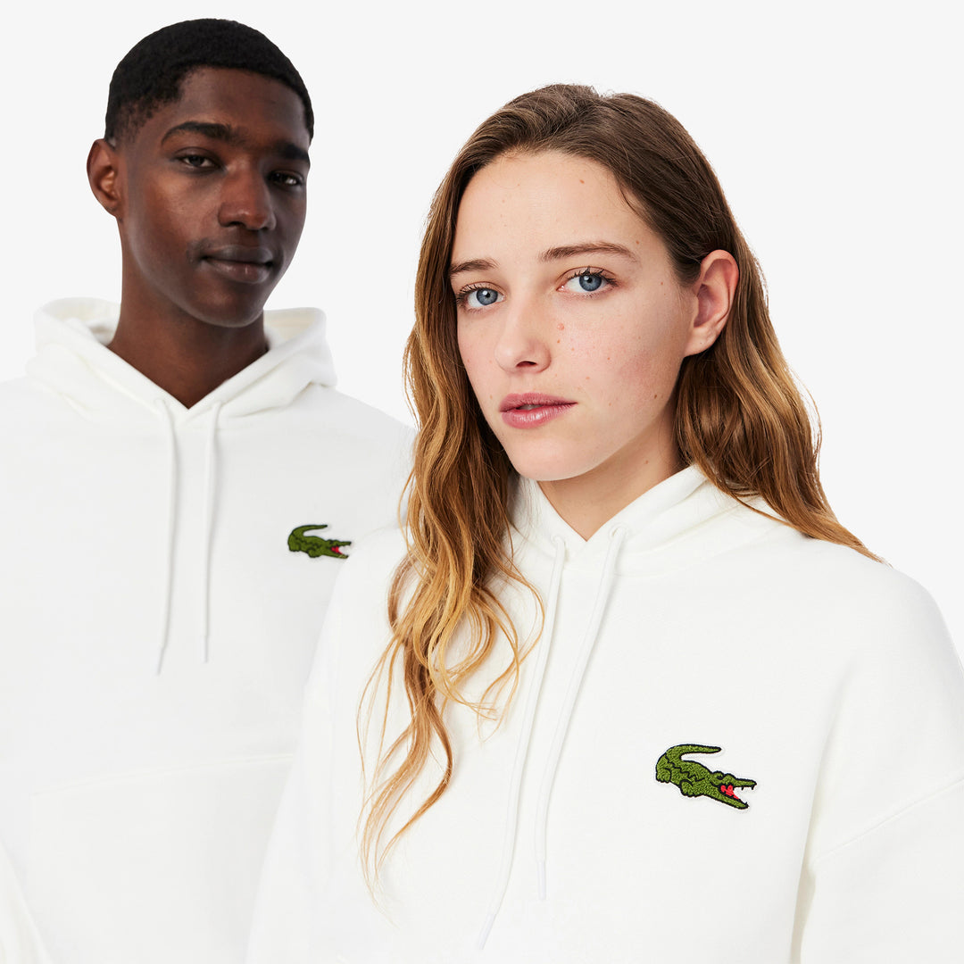Lacoste Unisex Loose Fit Badge Accent Hoodie