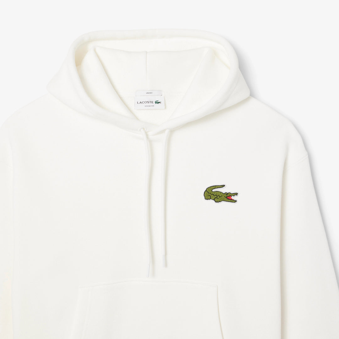 Lacoste Unisex Loose Fit Badge Accent Hoodie