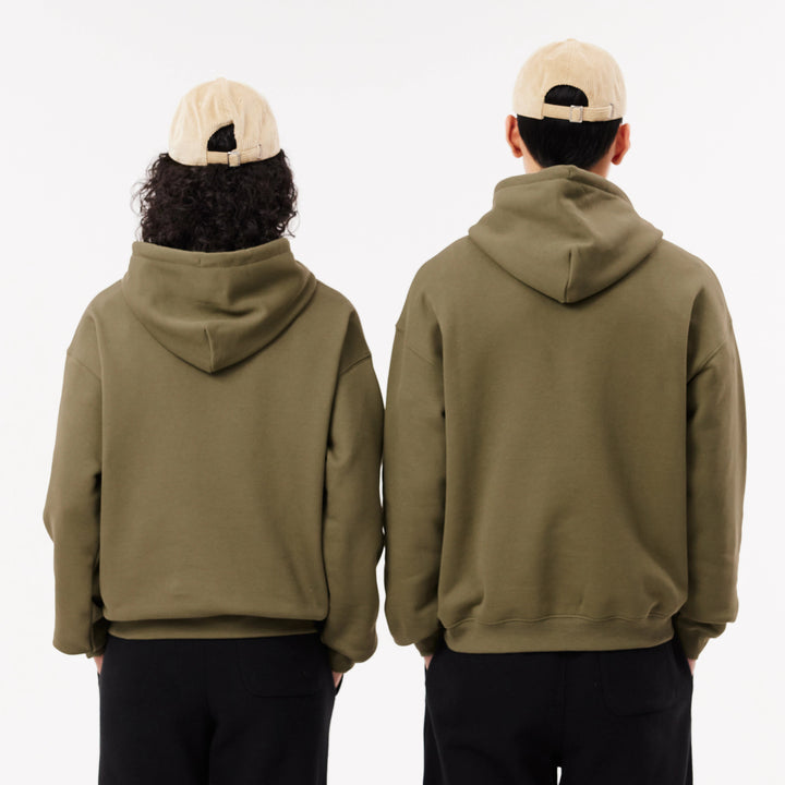 Lacoste Unisex Loose Fit Badge Accent Hoodie