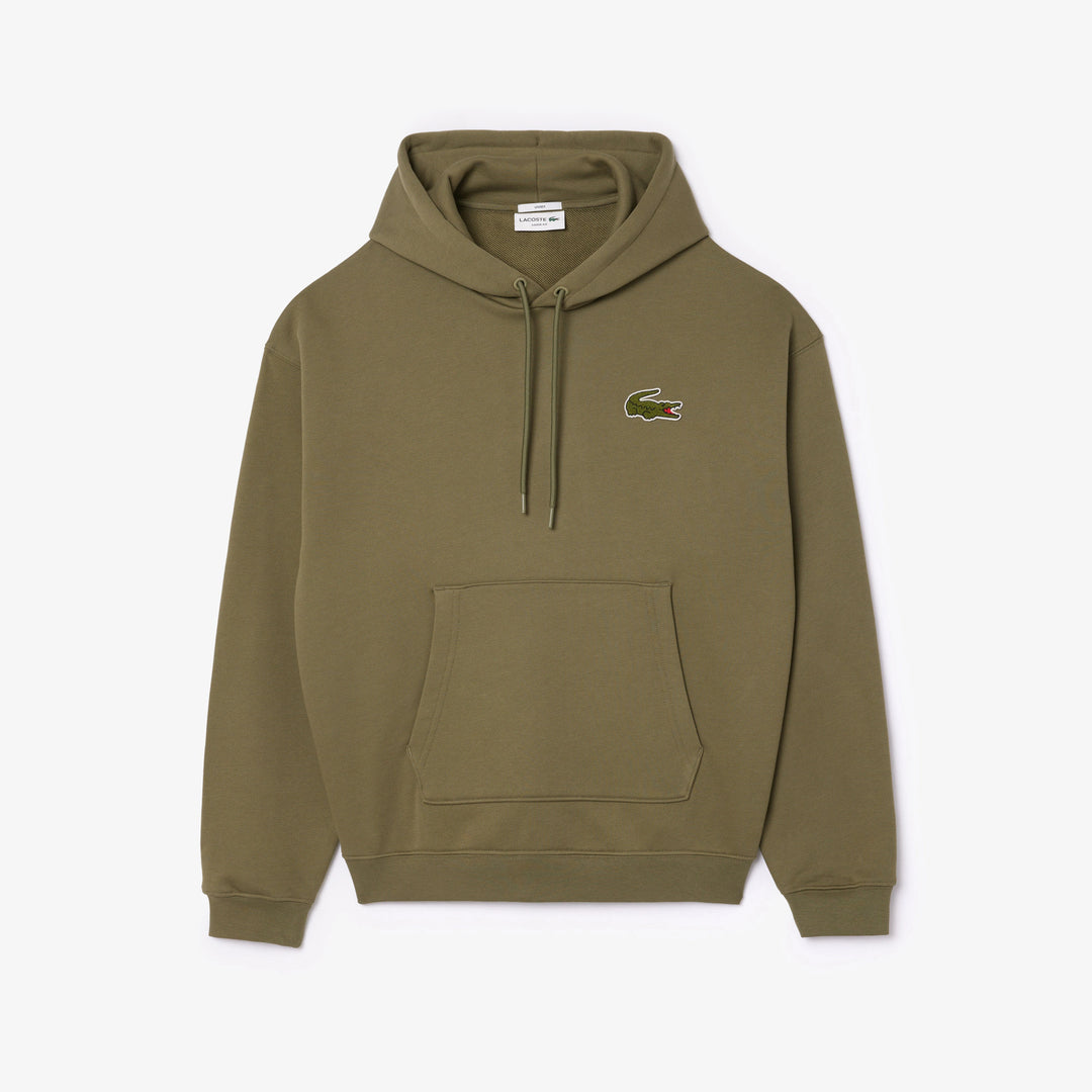 Lacoste Unisex Loose Fit Badge Accent Hoodie