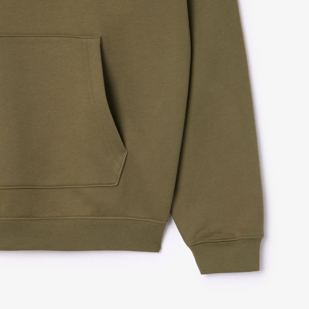 Lacoste Unisex Loose Fit Badge Accent Hoodie