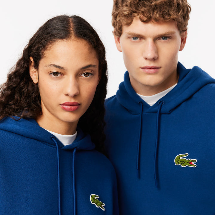 Lacoste Unisex Loose Fit Badge Accent Hoodie