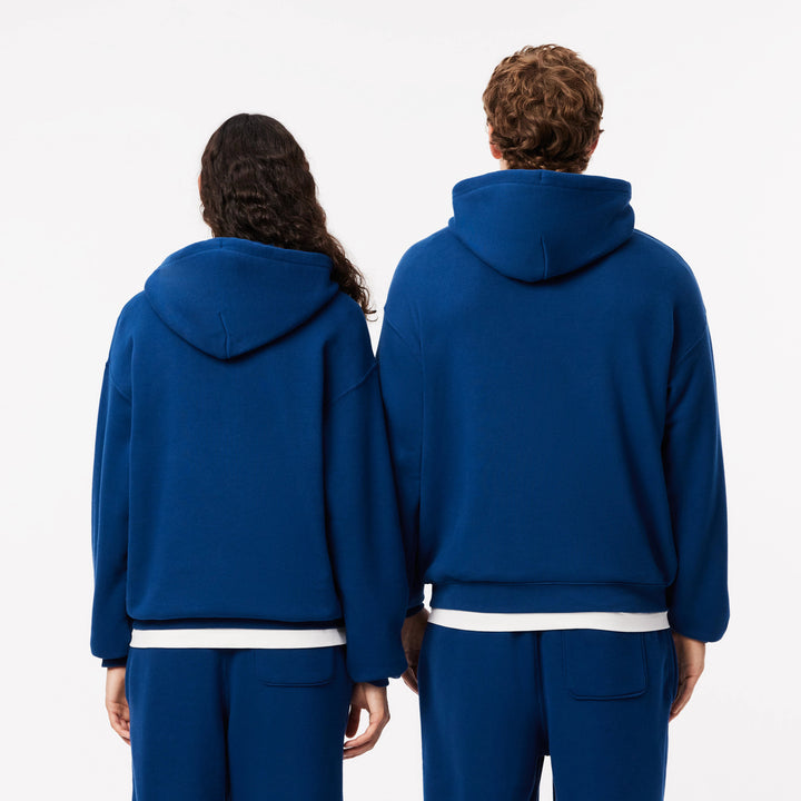 Lacoste Unisex Loose Fit Badge Accent Hoodie