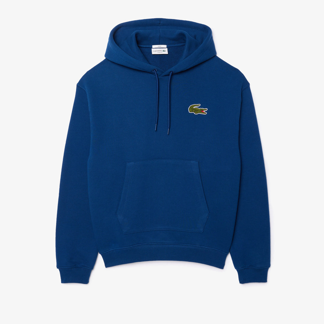 Lacoste Unisex Loose Fit Badge Accent Hoodie