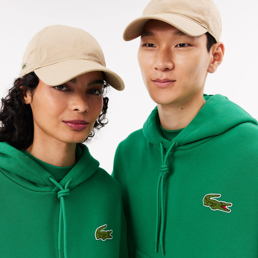 Lacoste Unisex Loose Fit Badge Accent Hoodie