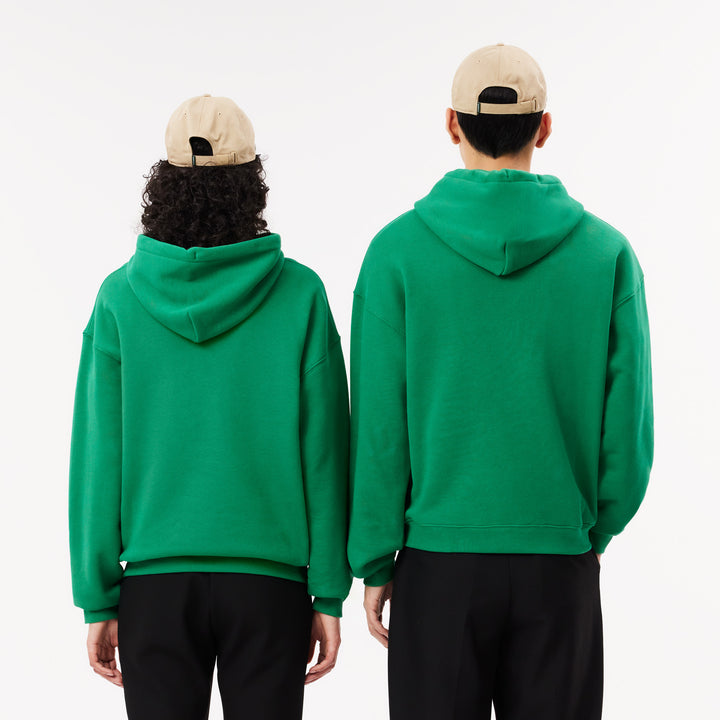Lacoste Unisex Loose Fit Badge Accent Hoodie