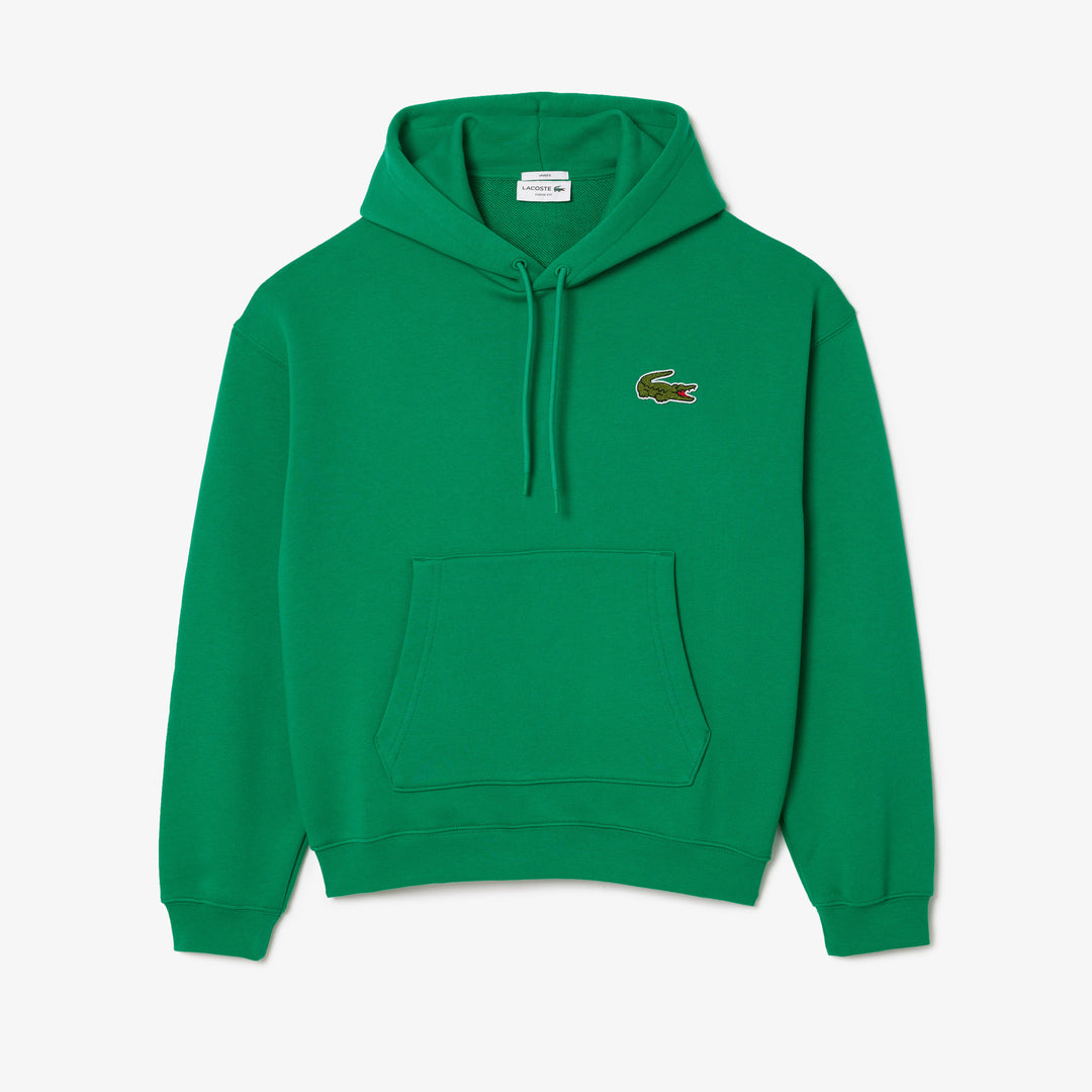 Lacoste Unisex Loose Fit Badge Accent Hoodie