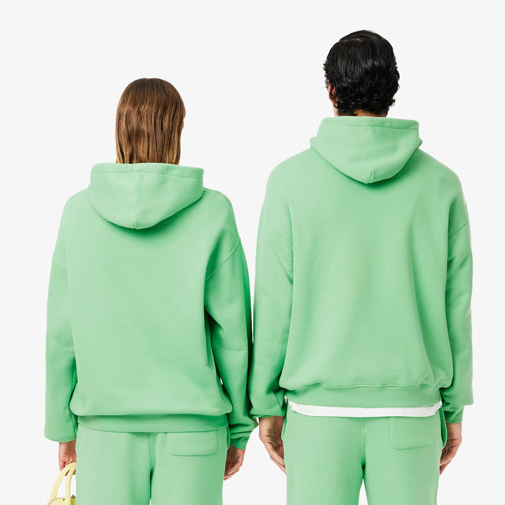 Lacoste Unisex Loose Fit Badge Accent Hoodie