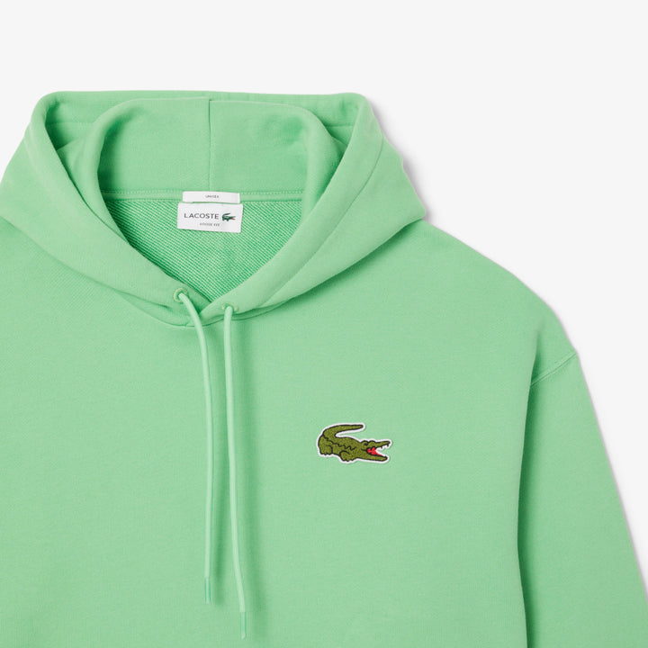 Lacoste Unisex Loose Fit Badge Accent Hoodie