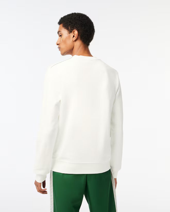 Lacoste Men’s Crew Neck Unbrushed Fleece Sweatshirt