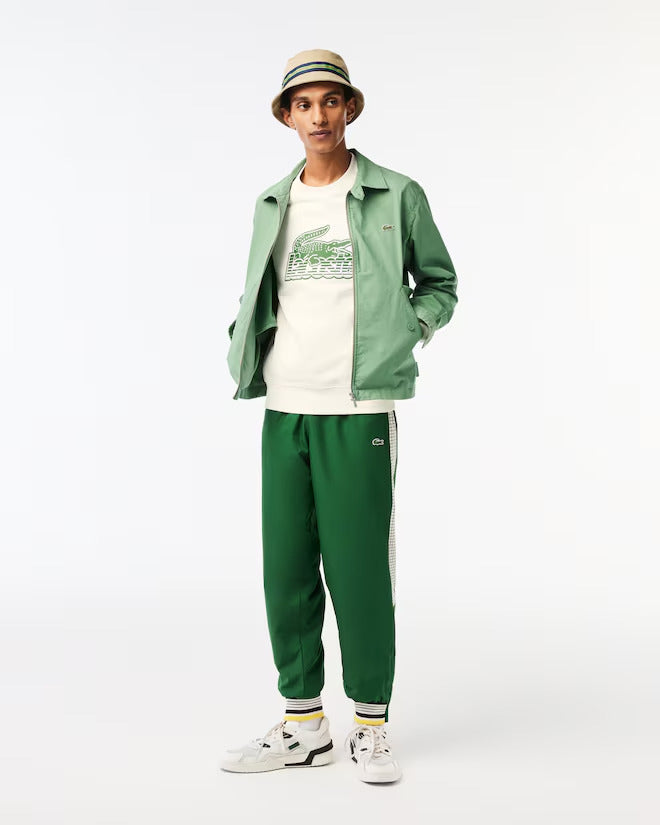 Lacoste Men’s Crew Neck Unbrushed Fleece Sweatshirt