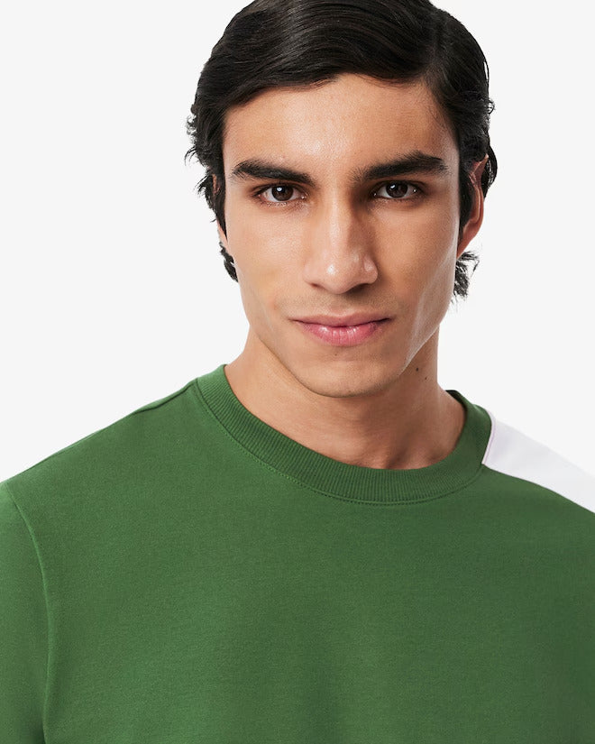 Lacoste Men's Printed Fleece Lounge Sweatshirt