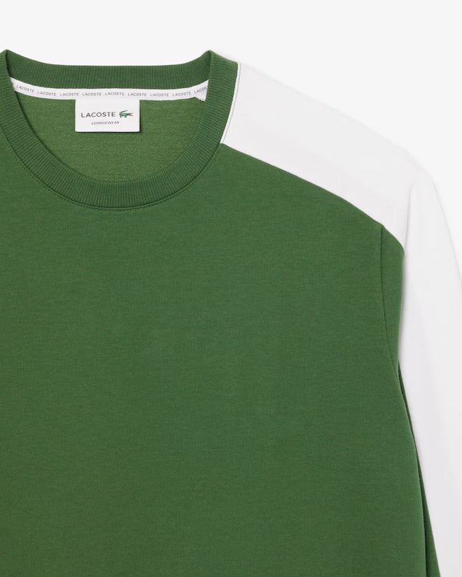 Lacoste Men's Printed Fleece Lounge Sweatshirt