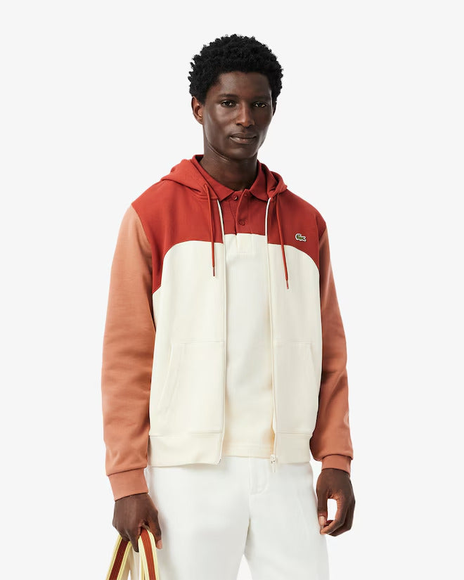 Lacoste Men's Zip-Up Colorblock Hoodie