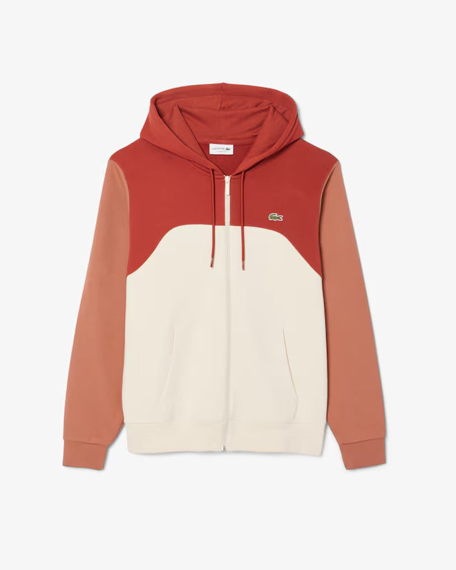 Lacoste Men's Zip-Up Colorblock Hoodie