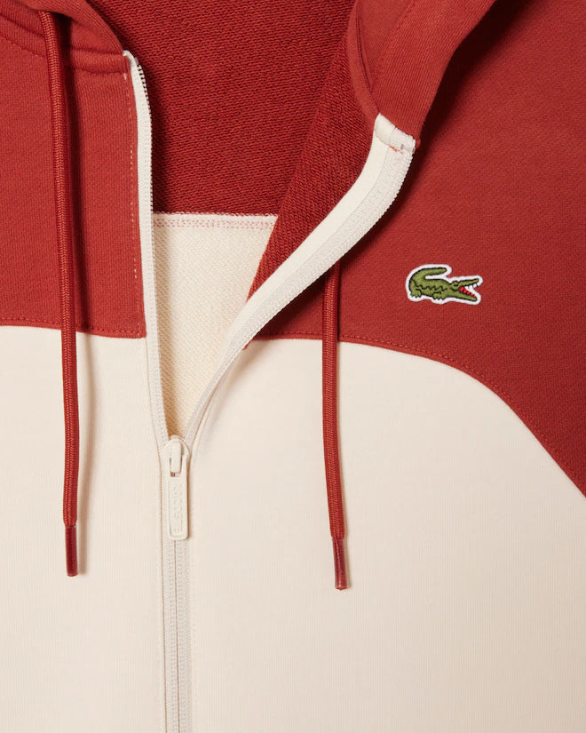 Lacoste Men's Zip-Up Colorblock Hoodie