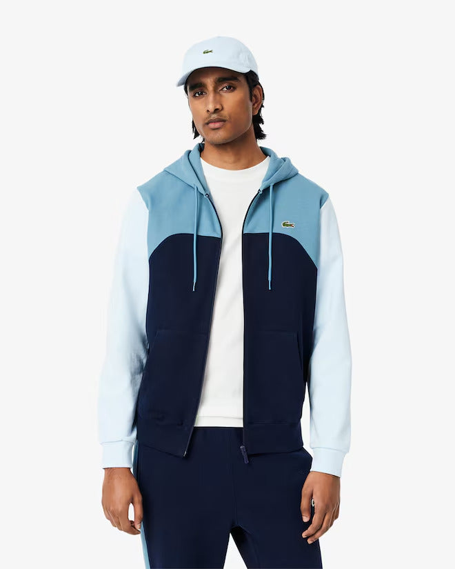 Lacoste Men's Zip-Up Colorblock Hoodie