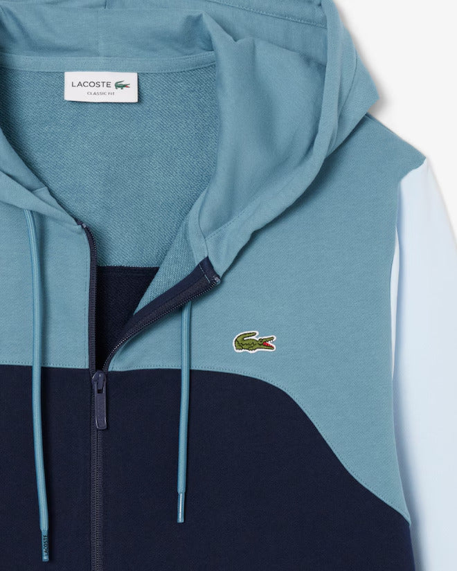 Lacoste Men's Zip-Up Colorblock Hoodie