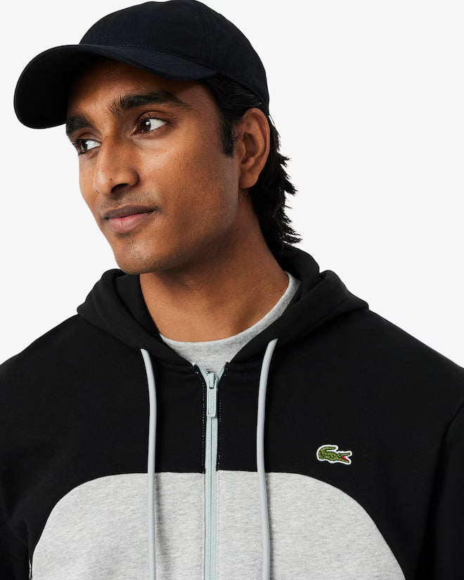 Lacoste Men's Zip-Up Colorblock Hoodie
