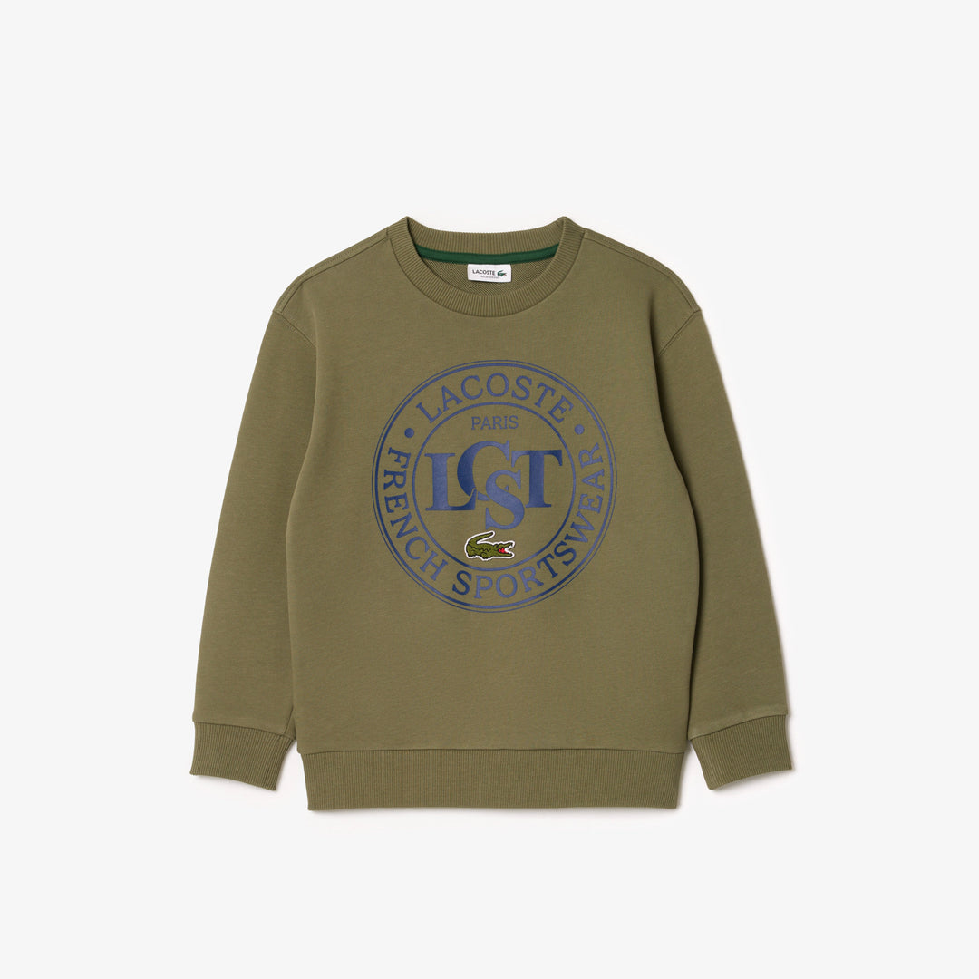 Lacoste Kids' Printed Crew Neck Sweatshirt