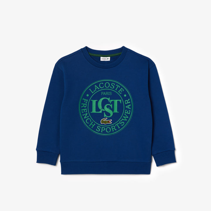Lacoste Kids' Printed Crew Neck Sweatshirt