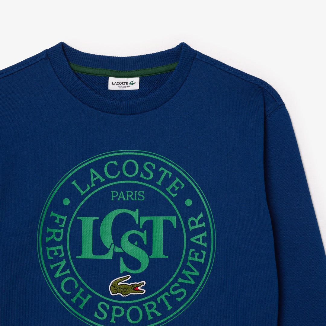 Lacoste Kids' Printed Crew Neck Sweatshirt