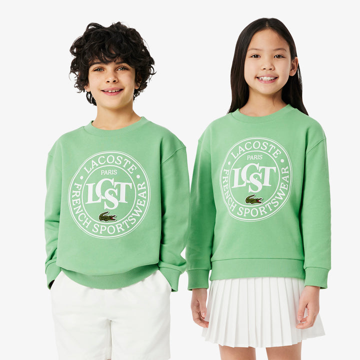 Lacoste Kids' Printed Crew Neck Sweatshirt