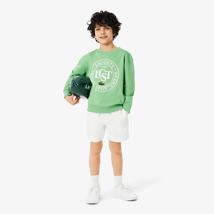 Lacoste Kids' Printed Crew Neck Sweatshirt