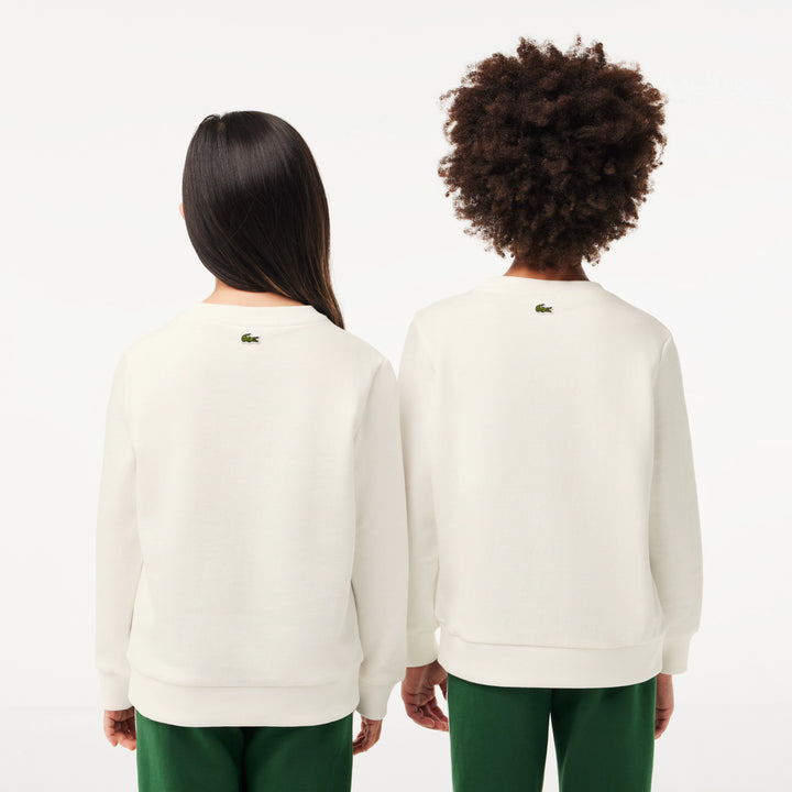 Lacoste Kids' Fleece Crew Neck Print Sweatshirt