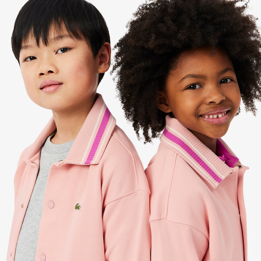 Lacoste Kids' Button-Down Fleece Sweatshirt