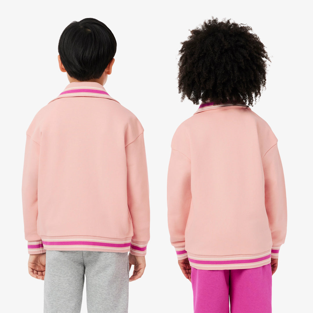 Lacoste Kids' Button-Down Fleece Sweatshirt