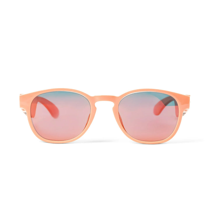 KCT Smart Glasses, Bluetooth Sunglasses with Polarized lenses, Bluetooth Audio & Hands Free Calling, Open Air Audio, Auto On/Off, Pink with Black Lenses, 3 styles Switchable Lenses