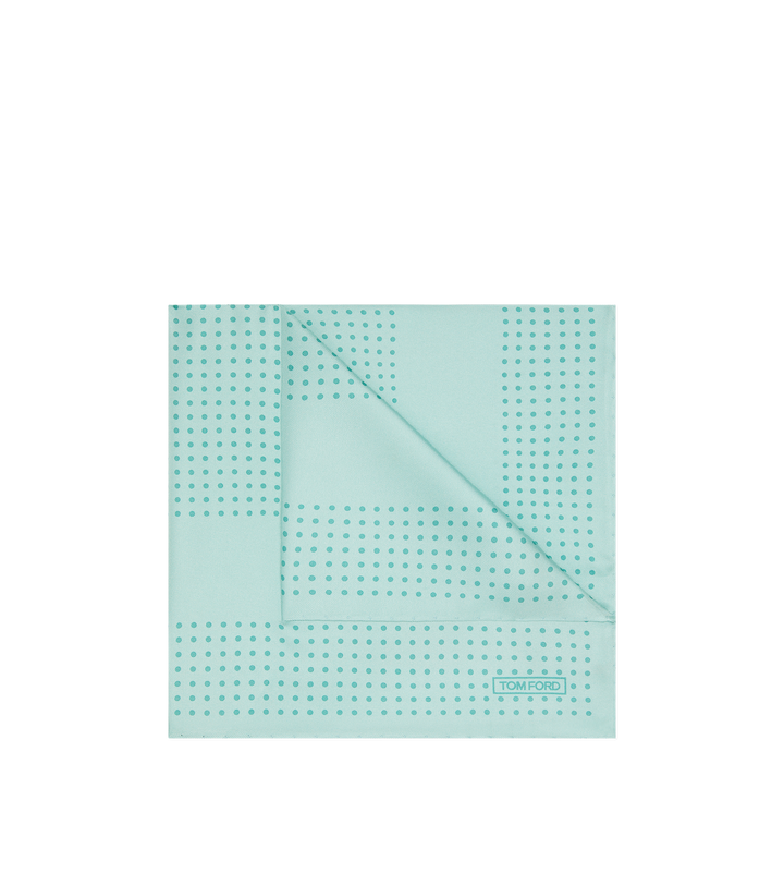 TOM FORD FRAMED POLKA DOT POCKET SQUARE